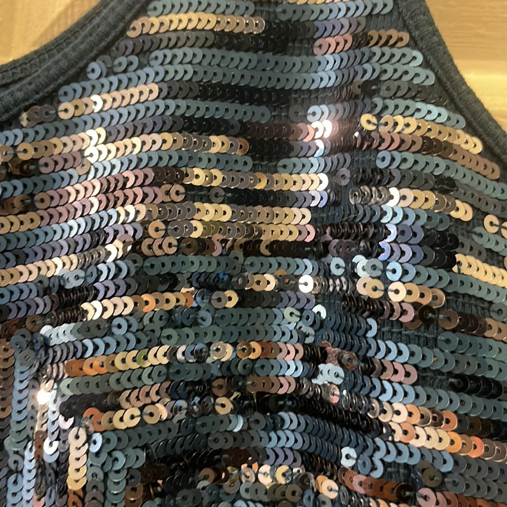 Express Rhinestone Sequin Tank Top - Picture 3 of 5